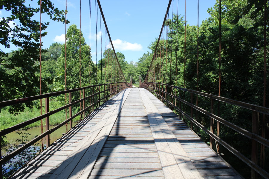 Bridgemeister Grand Glaize Suspension Bridge