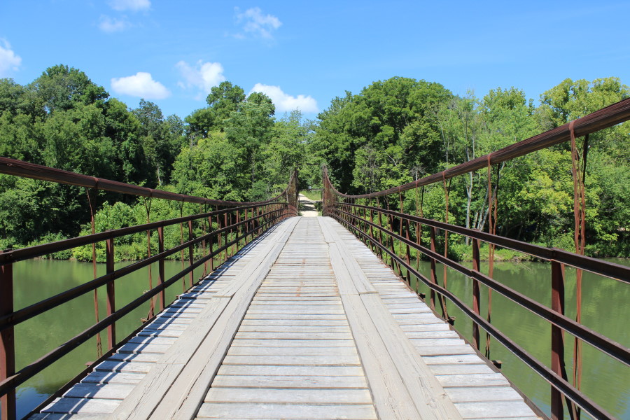 Bridgemeister Grand Glaize Suspension Bridge