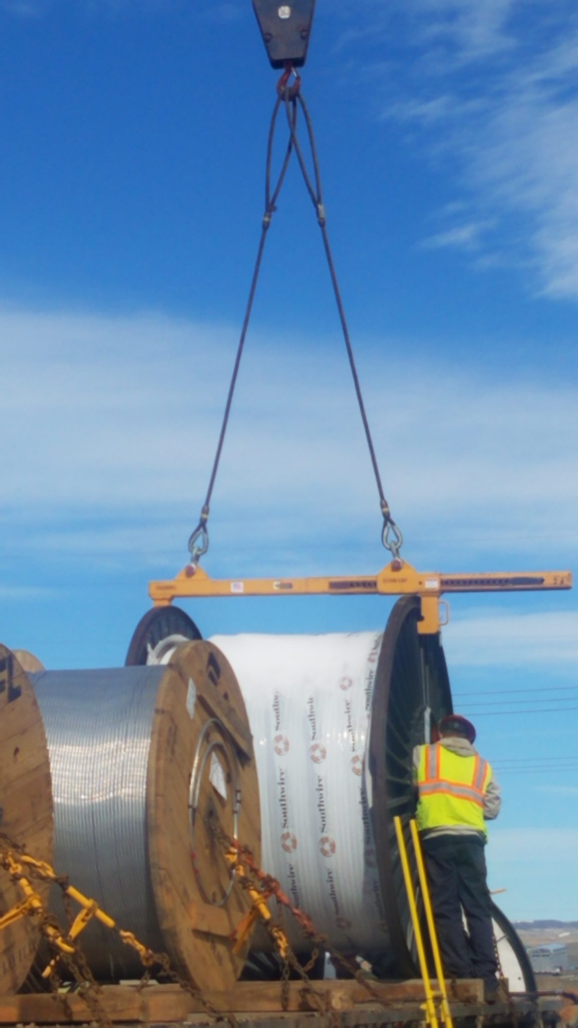 Custom Caldwell Beam Lifts Electricity Cable Reels Bridger Howes
