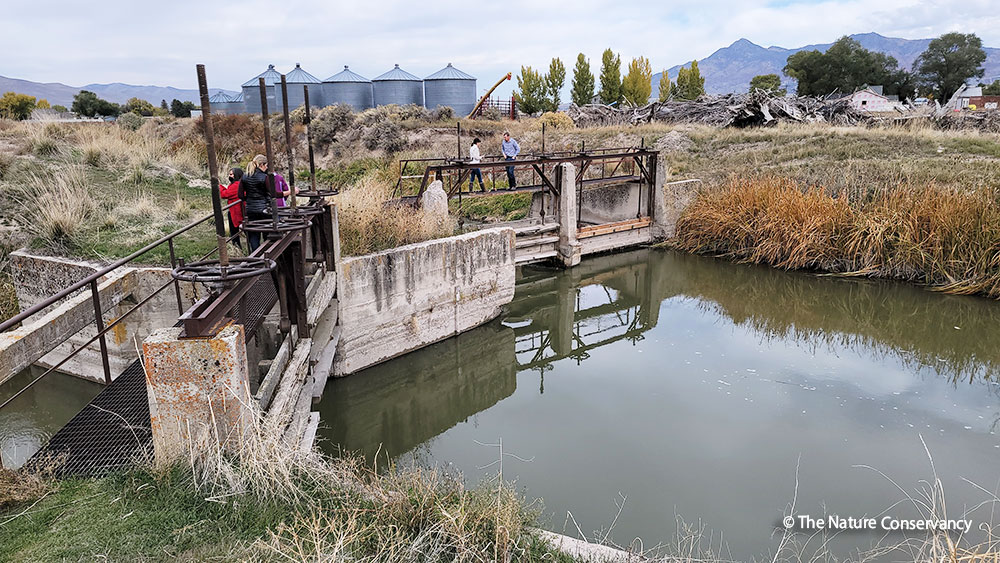 Weir Structures Bear River Canal Company Tour Oct 18 2021 Image Courtesy The Nature Conservancy