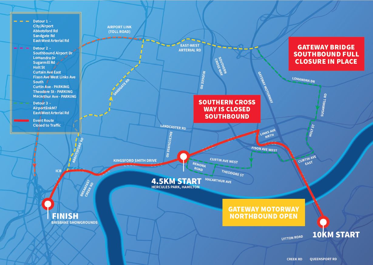 Bridge To Brisbane 2021 Road Closures