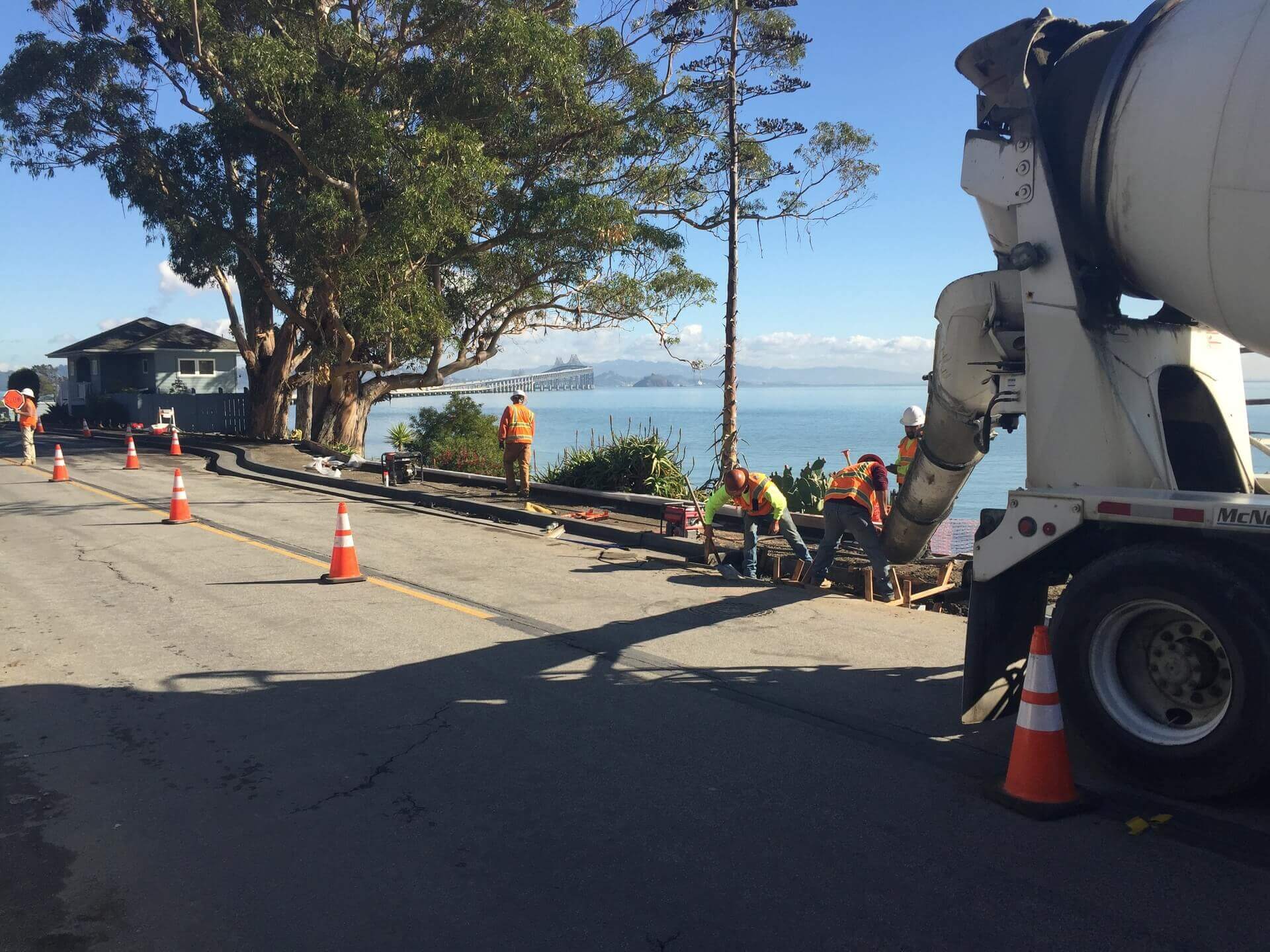 San Quentin Village Sidewalk and Retaining Wall Project Bridgeway