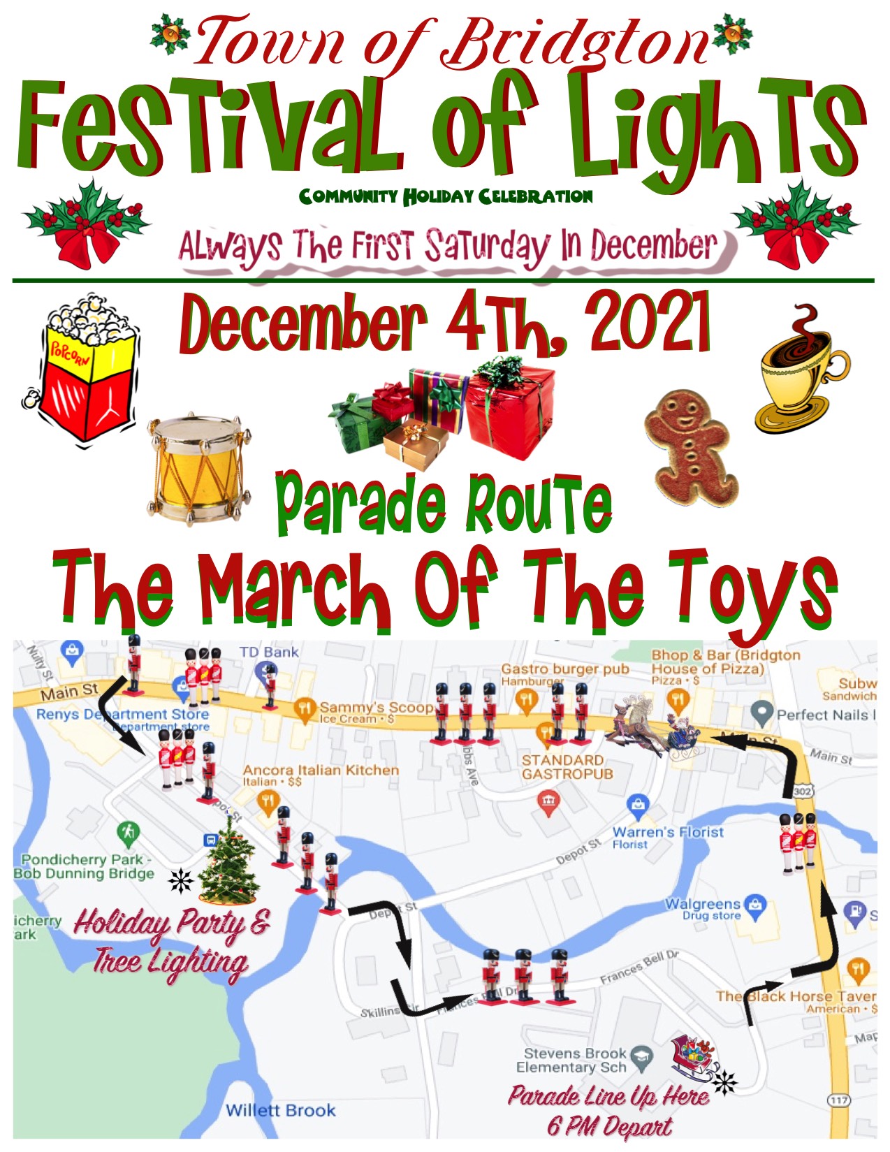 Parade Route 2021 Town of Bridgton, Maine