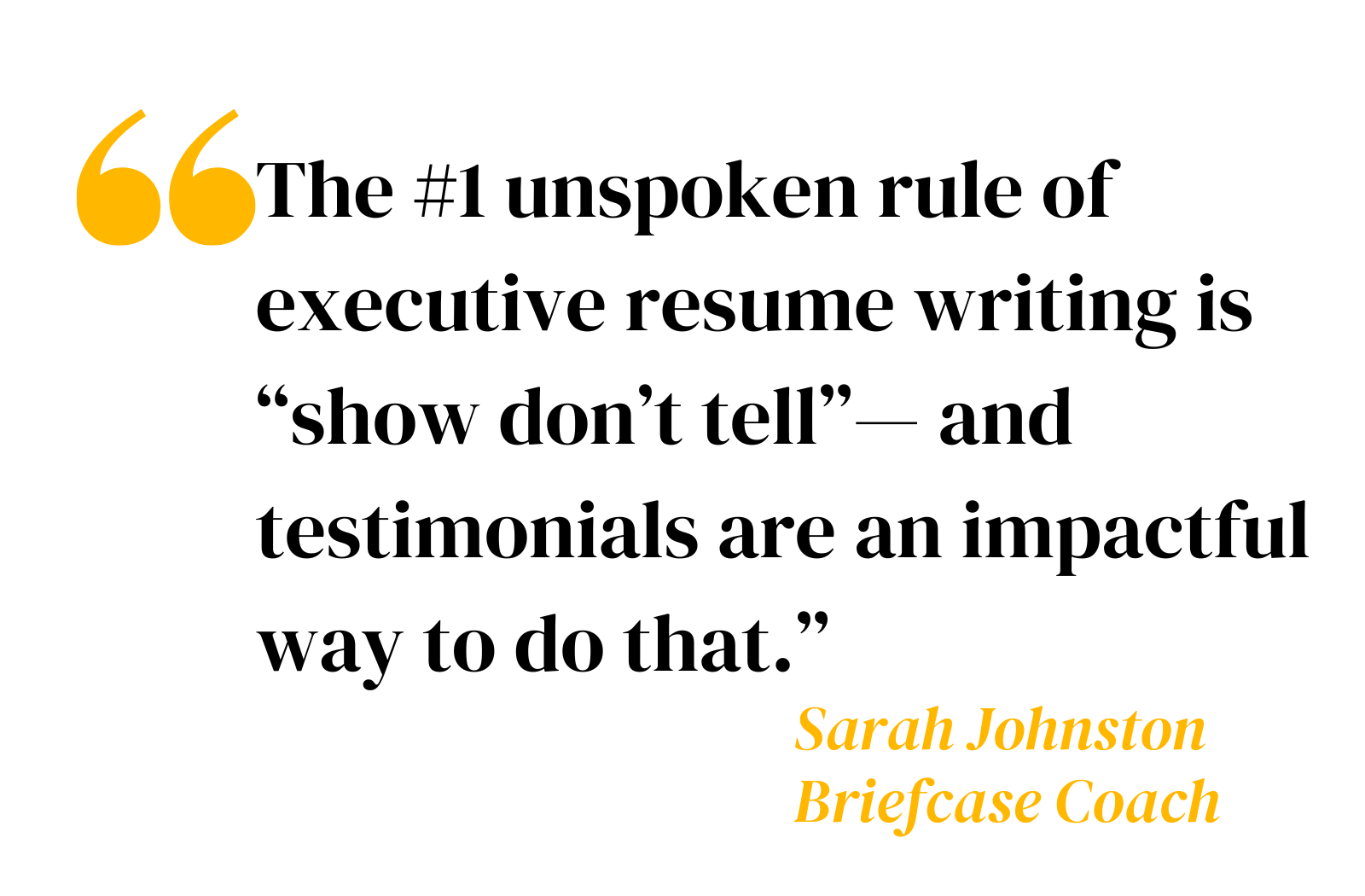 Enhance Your Resume with Testimonials Briefcase Coach