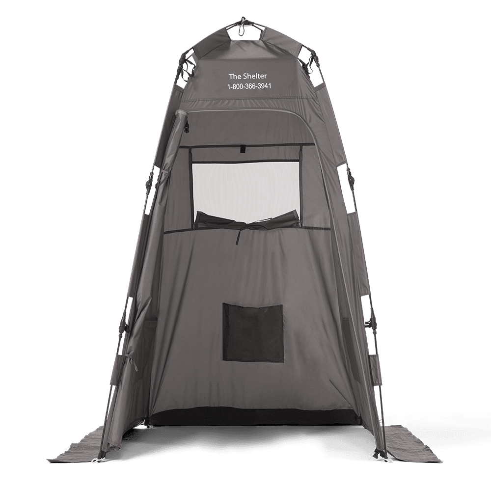 PQ500 Gray Privacy Shelter