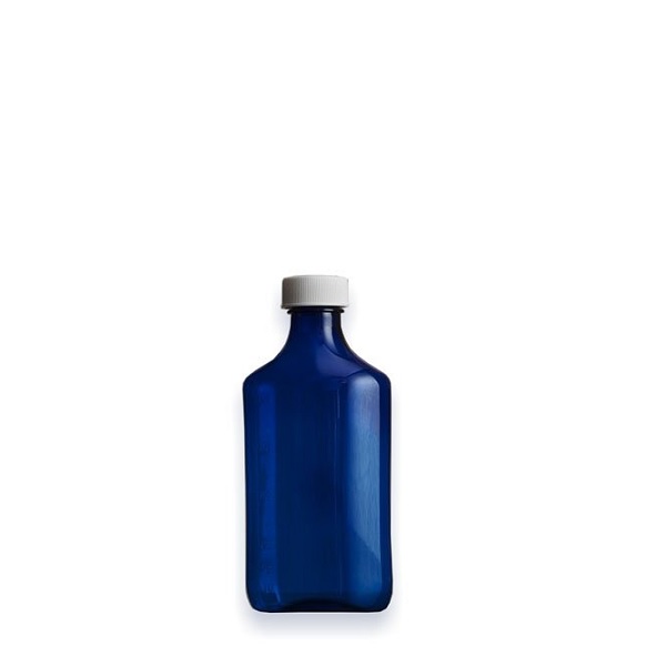 3 oz Blue Graduated Oval RX Bottles with ChildResistant Caps