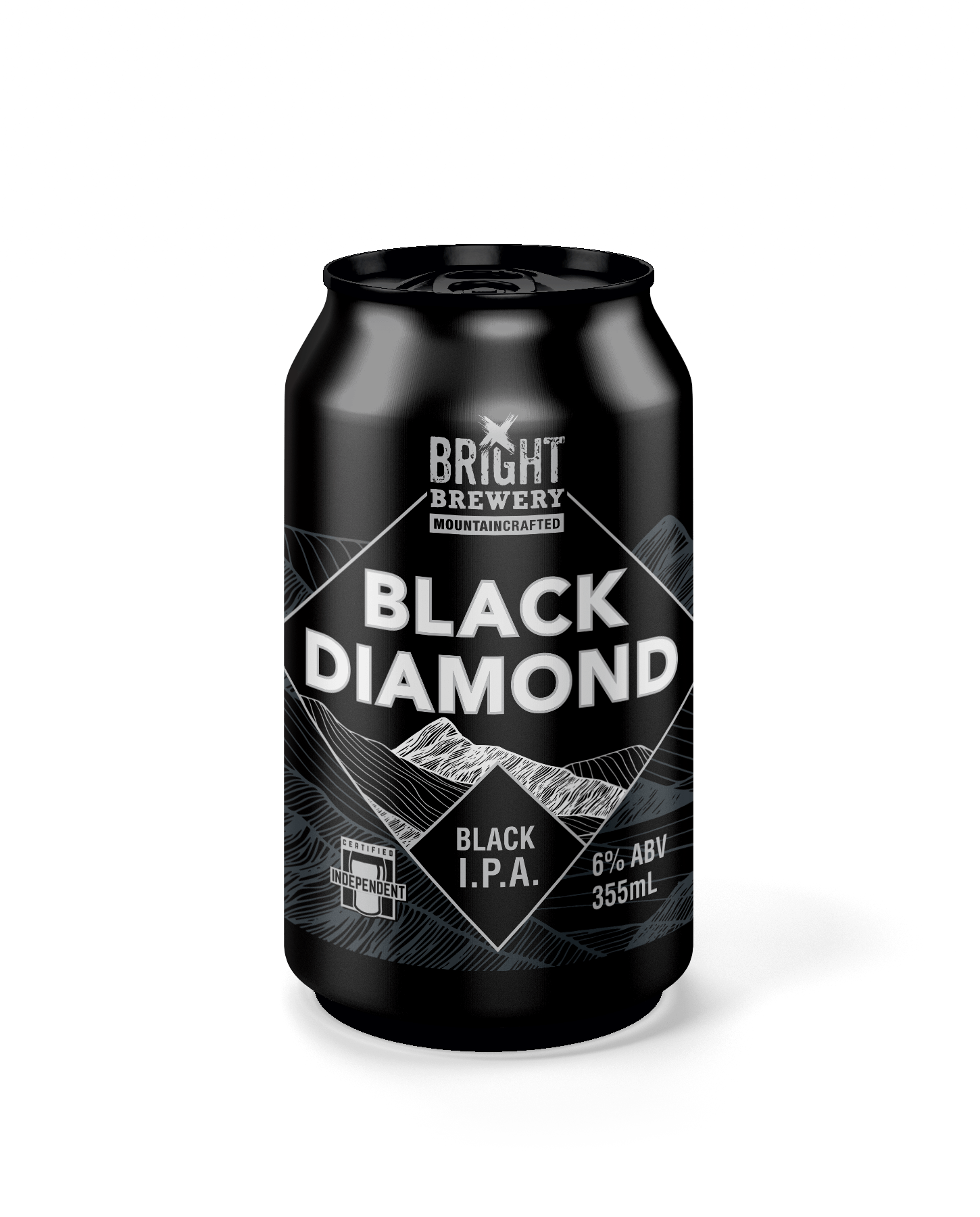 Black Diamond Black IPA Bright Brewery MountainCrafted Beer Bright
