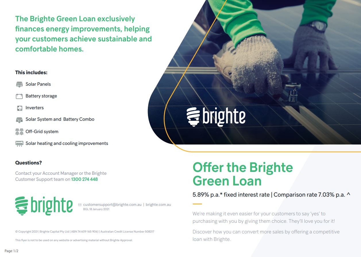 Brighte point of sale tools Brighte Partner Hub