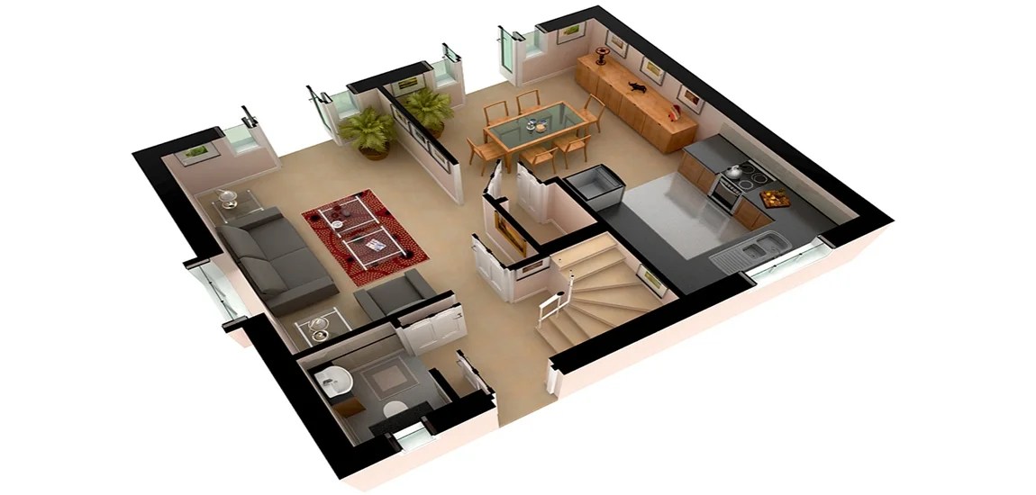 Floor Plan Conversion Bright Editing Service