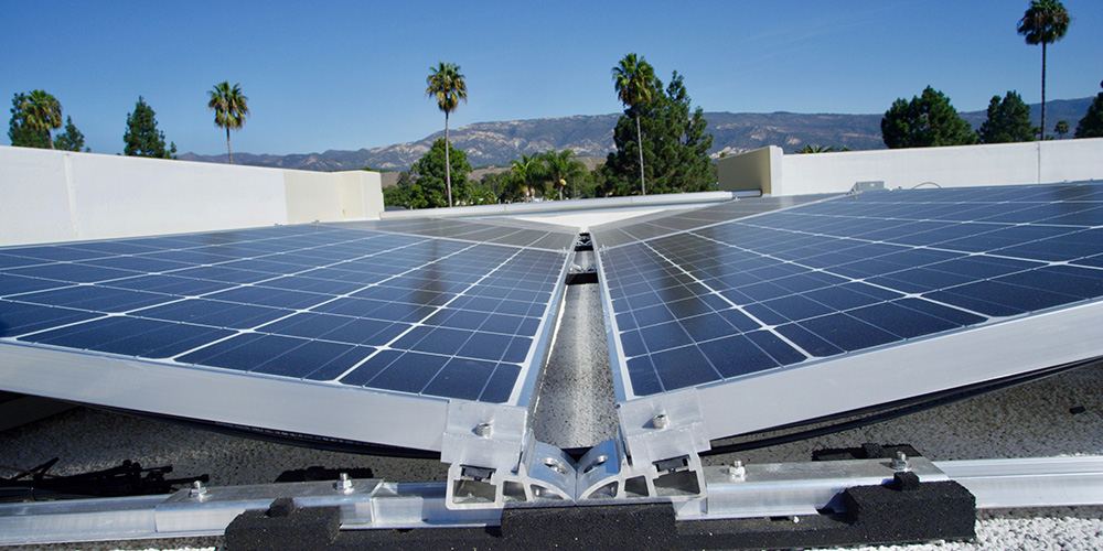 393 Kilowatt Ballasted Solar System Deckers Brands, Goleta Brighten