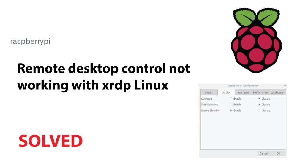 Remote desktop control not working with xrdp Linux