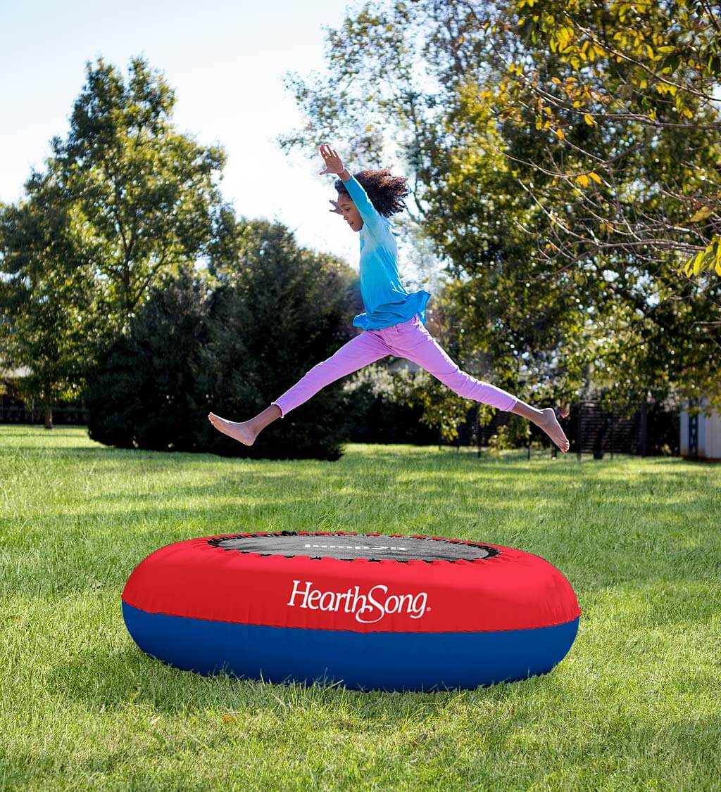 HearthSong Inflatable Trampoline – Bright Isle