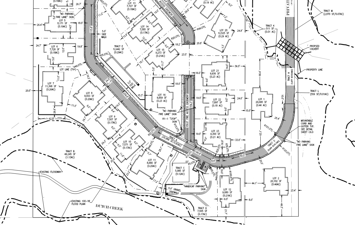 Arcadia Creek Subdivision Brightlighter Engineering