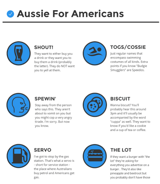 Australian Words and Phrases That Americans Don't Understand Bright
