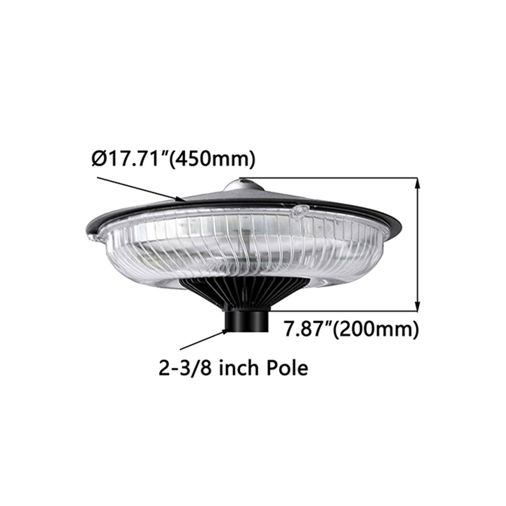 100W UFO POST TOP LIGHT Brightology Lighting