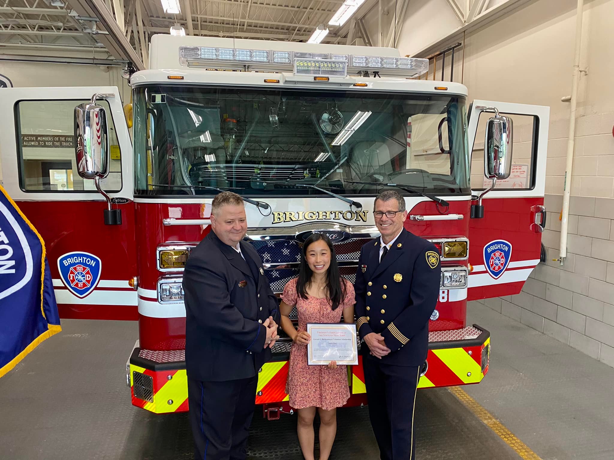 Congratulations to Brighton Fire Department Explorer Brighton Fire Department