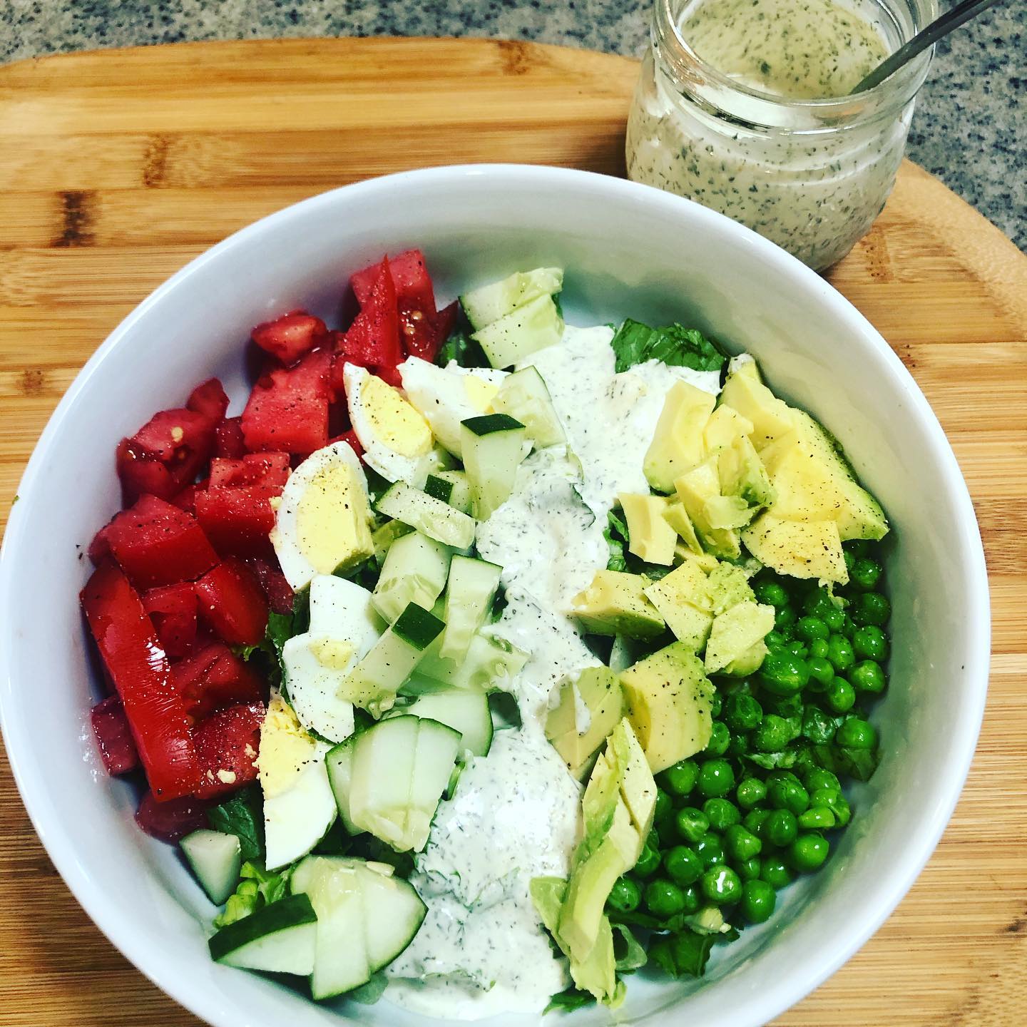 Layered Ranch Salad Bright Sky Nutrition