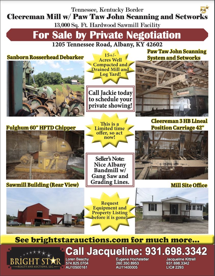 Kentucky Sawmill For Sale Bright Star Auctions