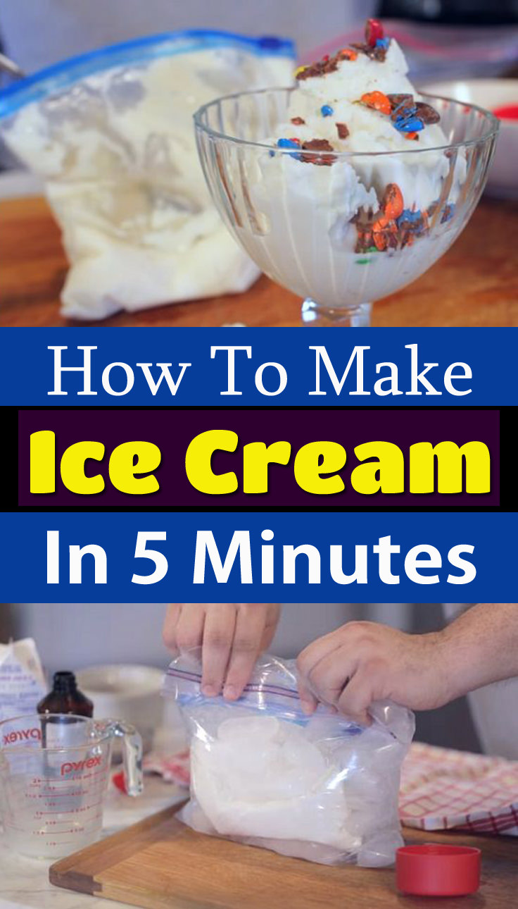 How to Make Ice Cream in Just 5 Minutes ⋆ Bright Stuffs