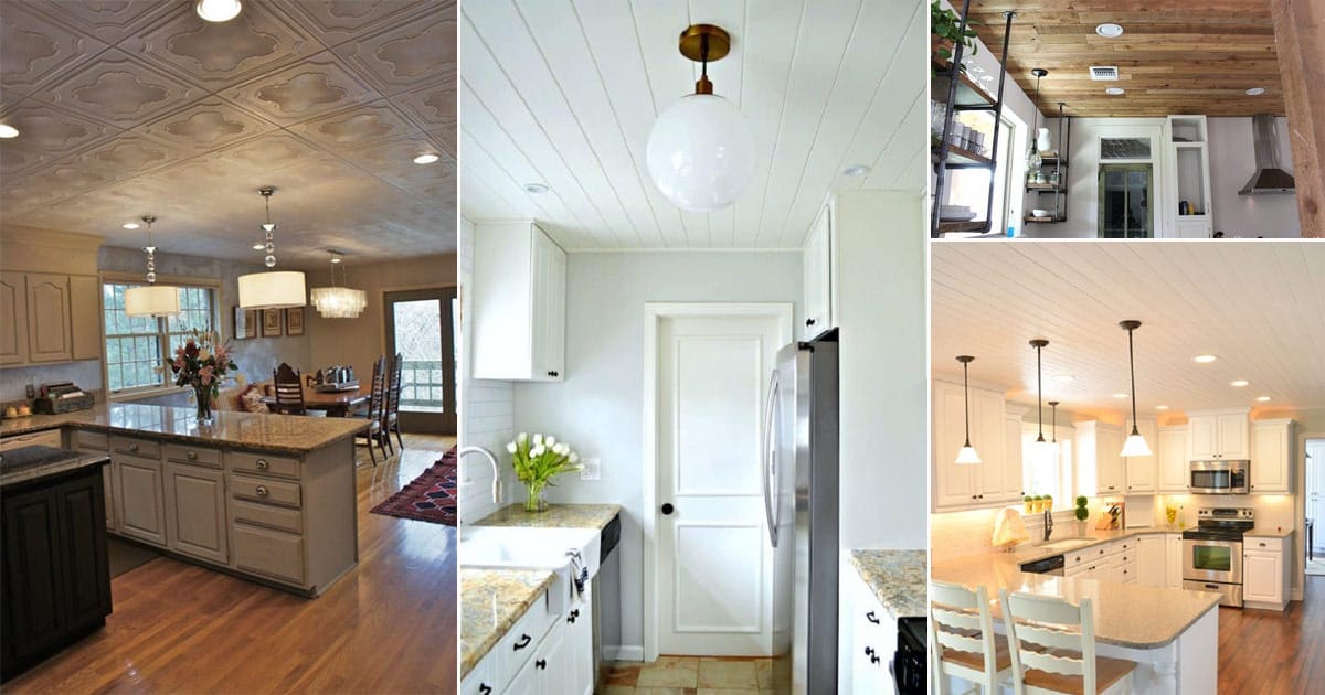 7 DIY Kitchen Ceiling Ideas For Kitchen Modification ⋆ Bright Stuffs