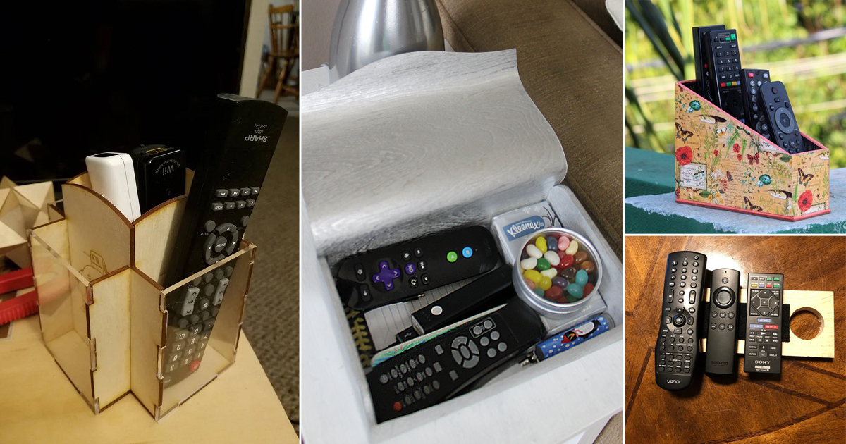 10 DIY Remote Control Holder Ideas ⋆ Bright Stuffs