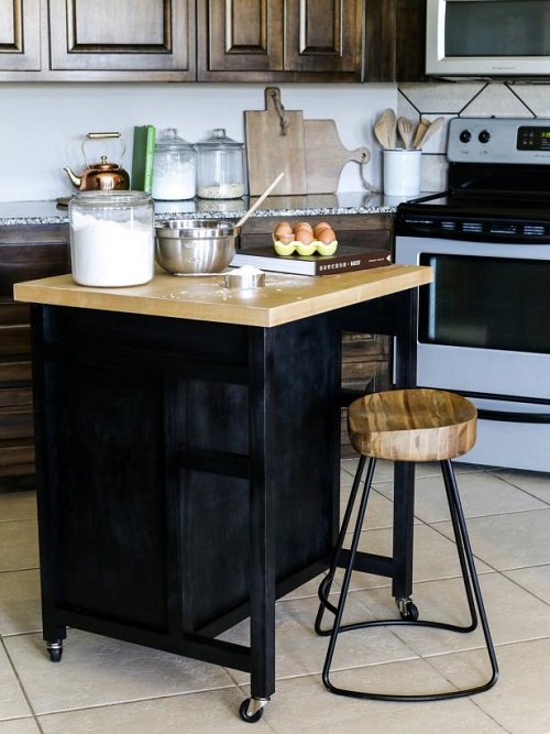 6 DIY Movable Kitchen Island Ideas ⋆ Bright Stuffs