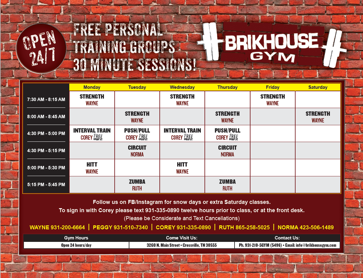 Brikhouse Gym Crossville, TN