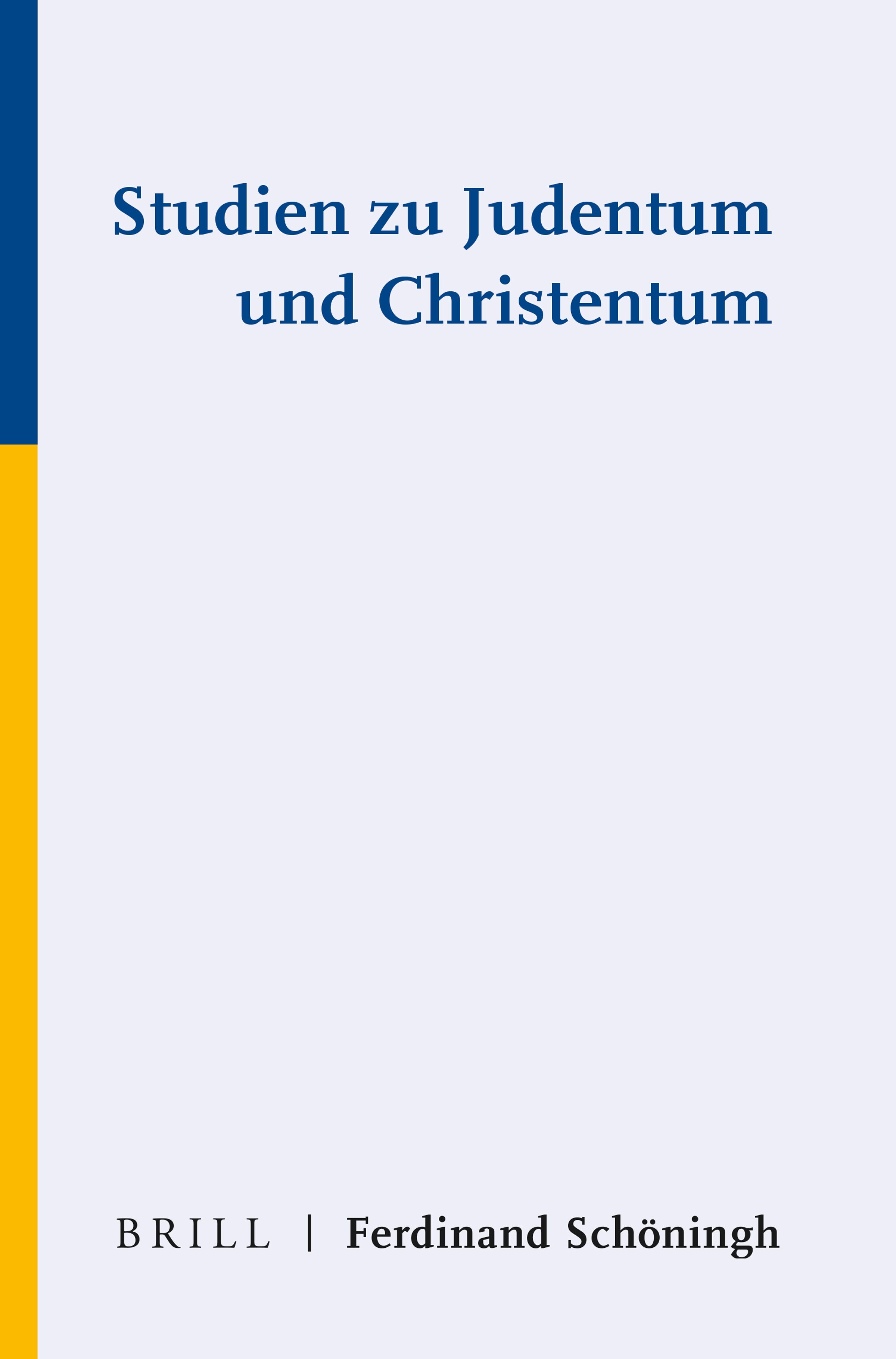 Studien Zu Judentum Und Christentum