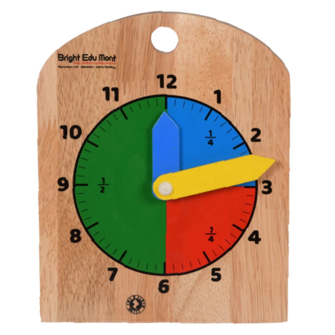 Wooden Educational Puzzle Learning Clock with Scan & Learn Brilla Toys