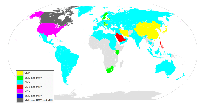 How To Write The Date In Different Countries Brilliant Maps