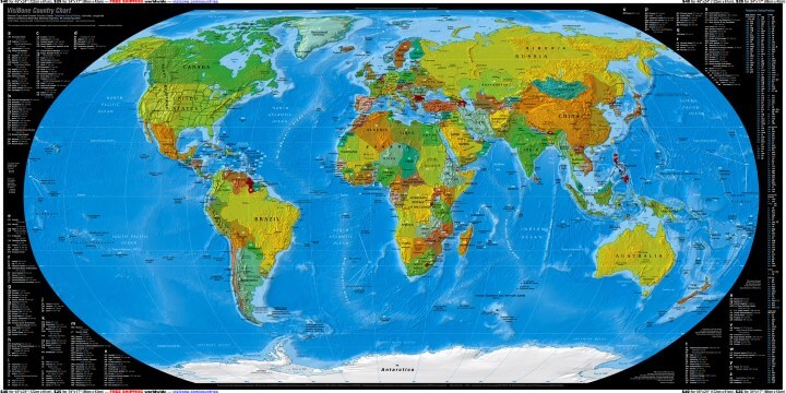 Map of Every Country Code Top Level Domain Name Extension Brilliant Maps