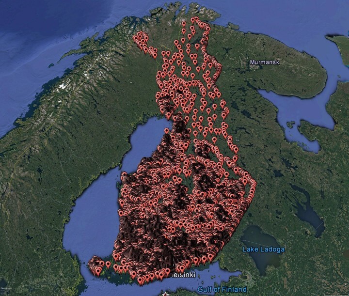 All The Public Saunas In Finland Brilliant Maps