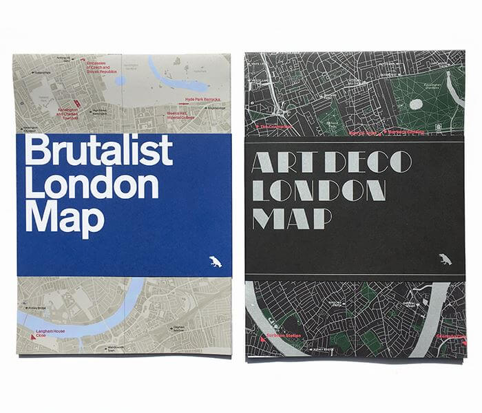 Brilliant Art Deco & Brutalist Architecture Maps of London LaptrinhX