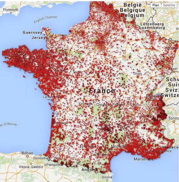 All The Bars In France That Primarily Serve Alcohol Brilliant Maps