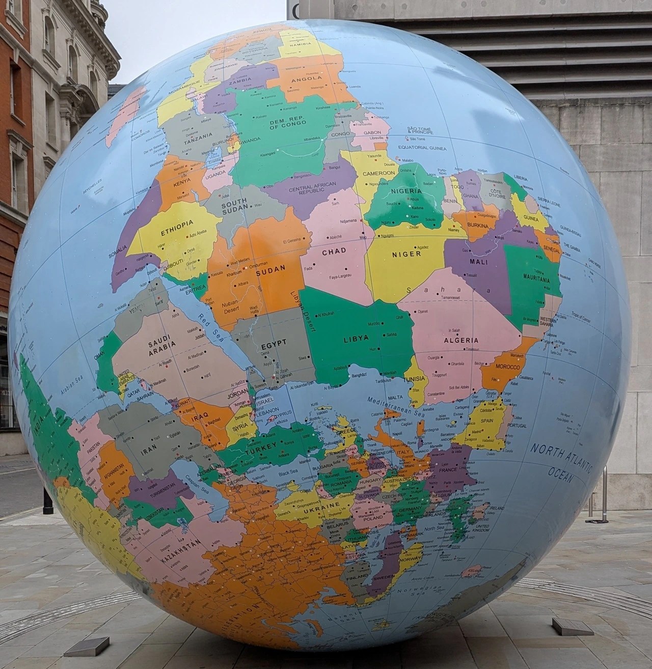 Upside Down Globe (The World Turned Upside Down) Brilliant Maps
