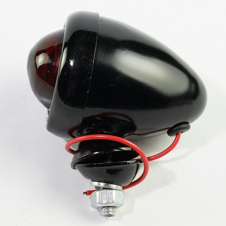 12Volt Bullet Tail Light, Black (Restoration Quality) The Brillman