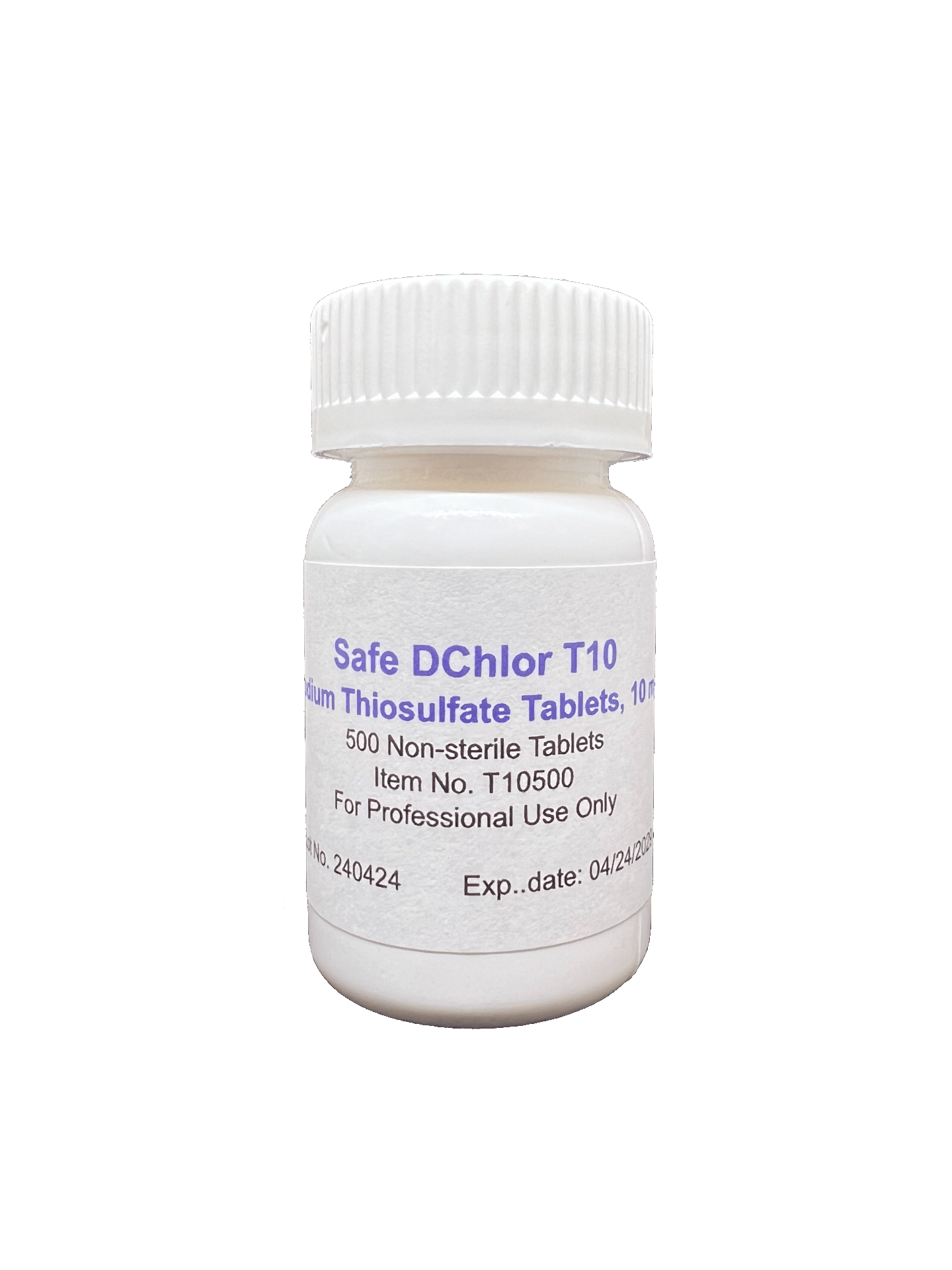 Sodium Thiosulfate (Safe DChlor) Chlorine Neutralizing Tablets Brim