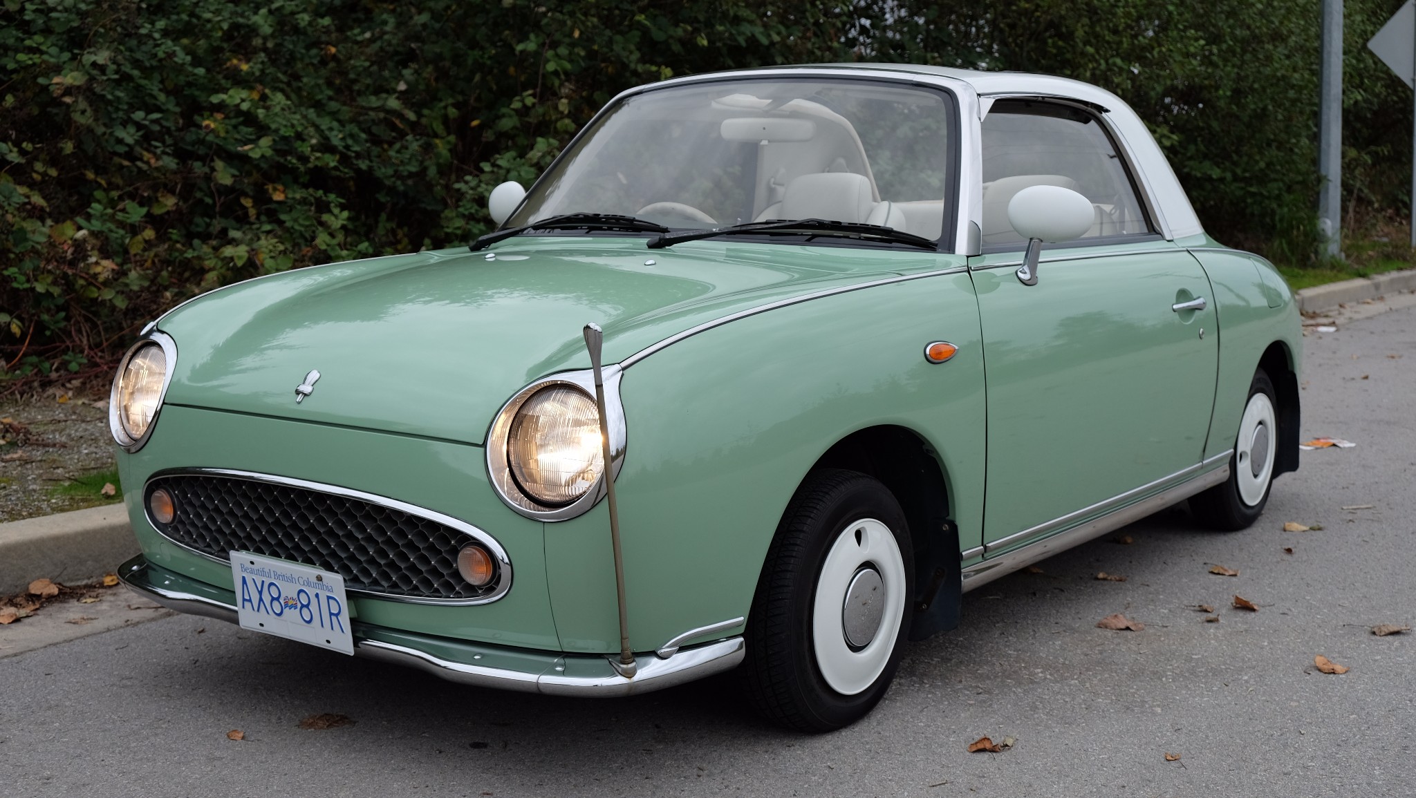 1991 Nissan Figaro for sale on BaT Auctions sold for 12,100 on June