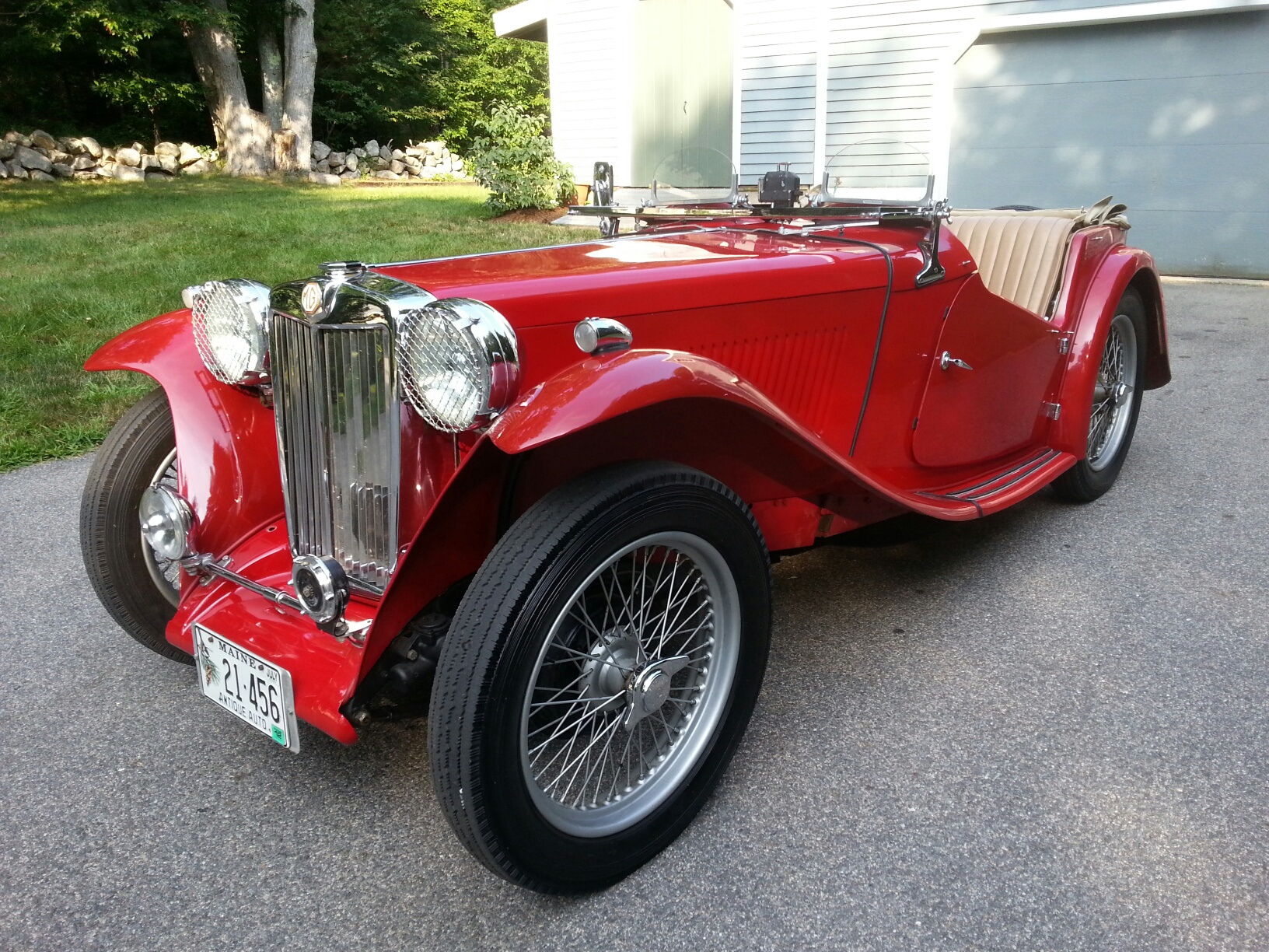 1948 MG TC for sale on BaT Auctions sold for 24,500 on August 30