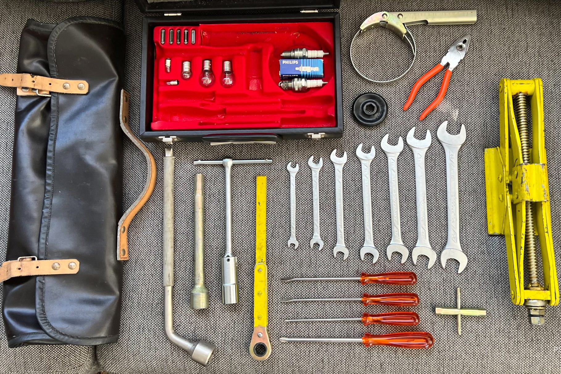 No Reserve Ferrari Briefcase Tool Kit and Jack Kit for sale on BaT