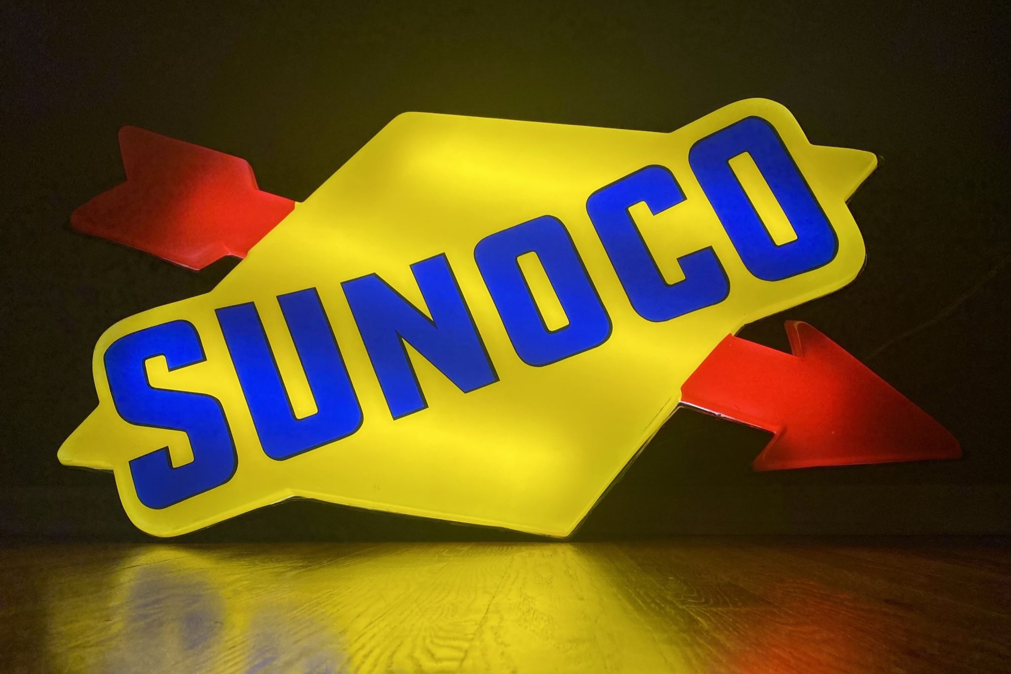 No Reserve Illuminated Sunoco Sign for sale on BaT Auctions sold for