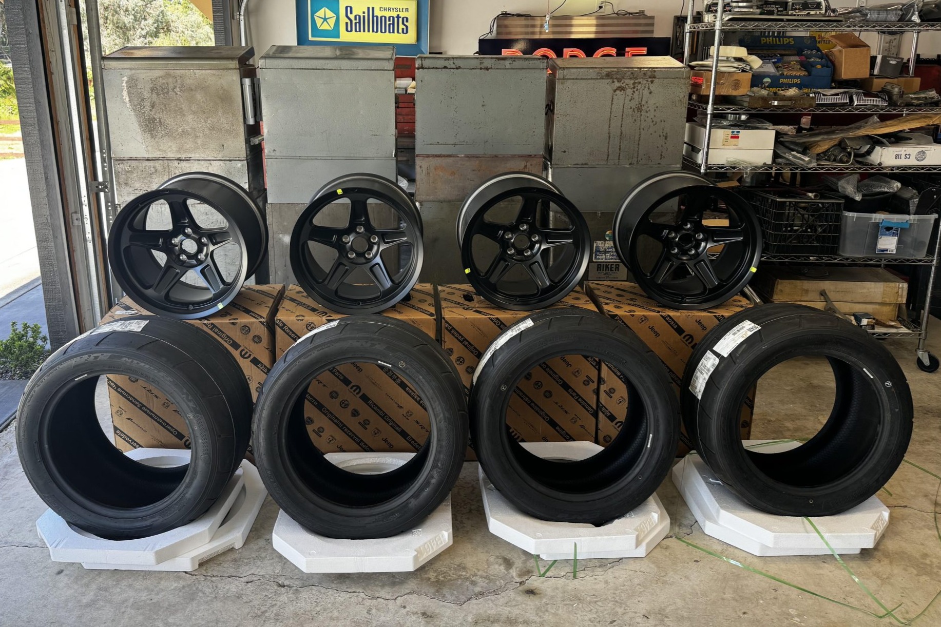 No Reserve 18x11" Wheels and Nitto Tires for Dodge Challenger SRT