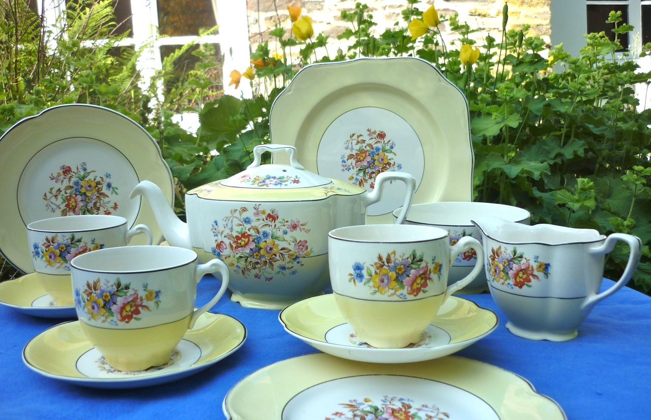 Bring Back Tea Time Johnson Brothers Vintage Yellow Tea Set
