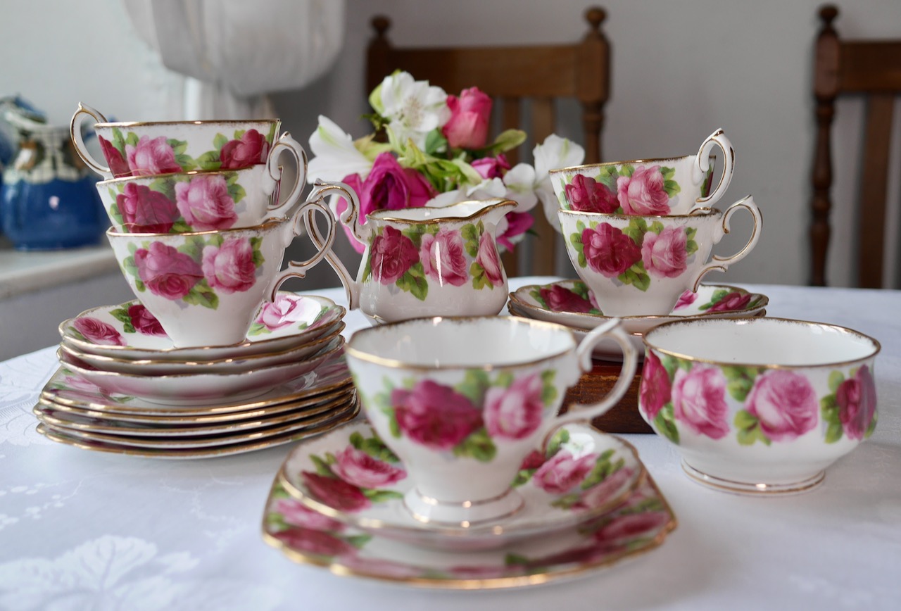 Bring Back Tea Time An Old English Rose Tea Set Serves 6