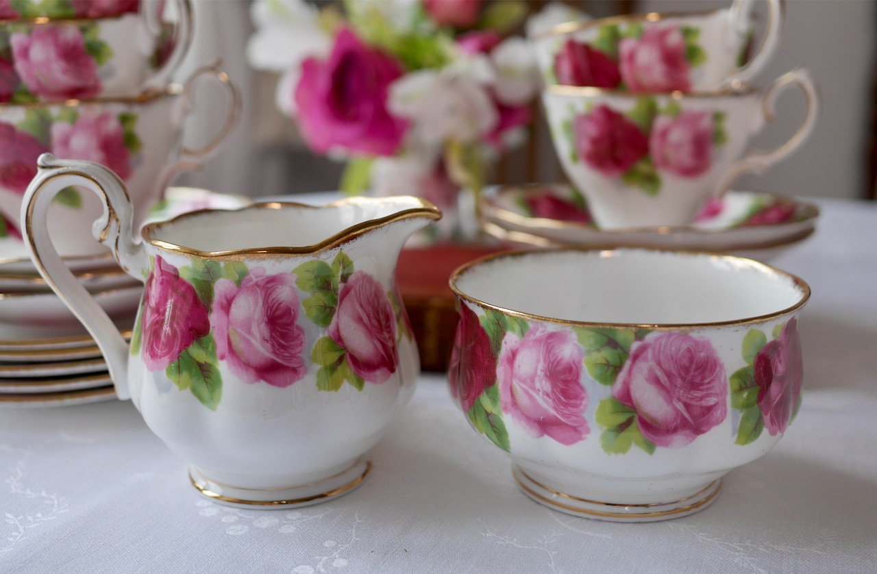 Bring Back Tea Time An Old English Rose Tea Set Serves 6
