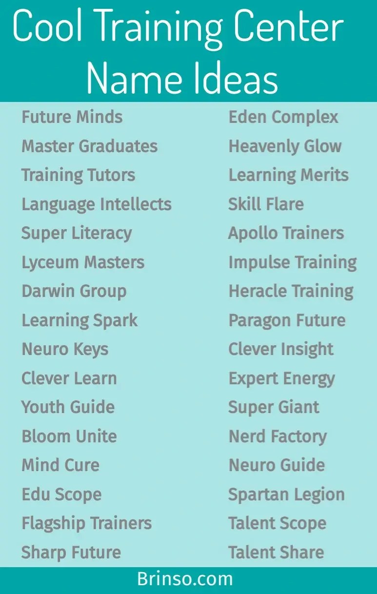 400+ Education Institute & Training Center Name Ideas Brinso