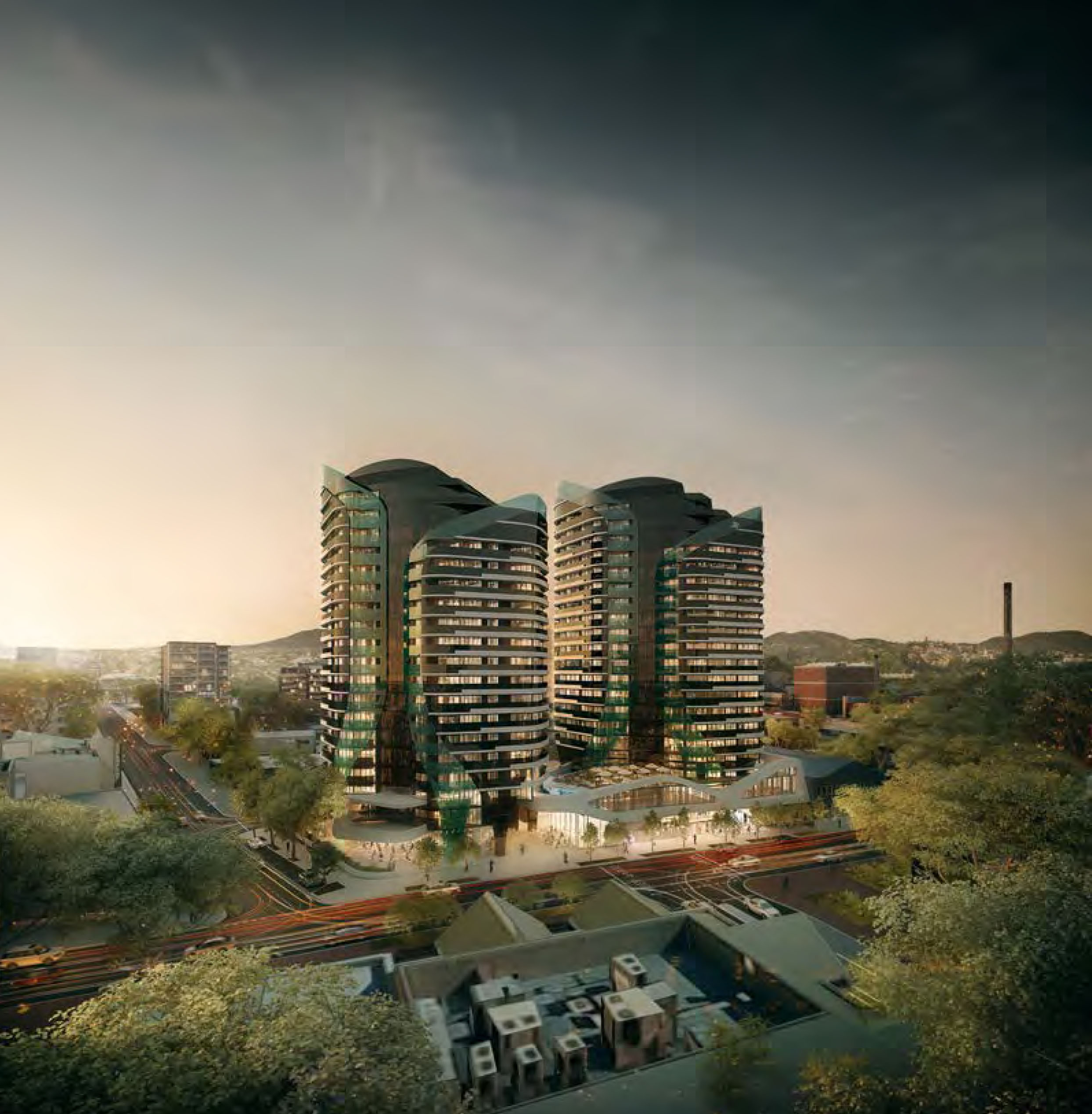 Oliver Hume Propose Two Residential Towers for Milton