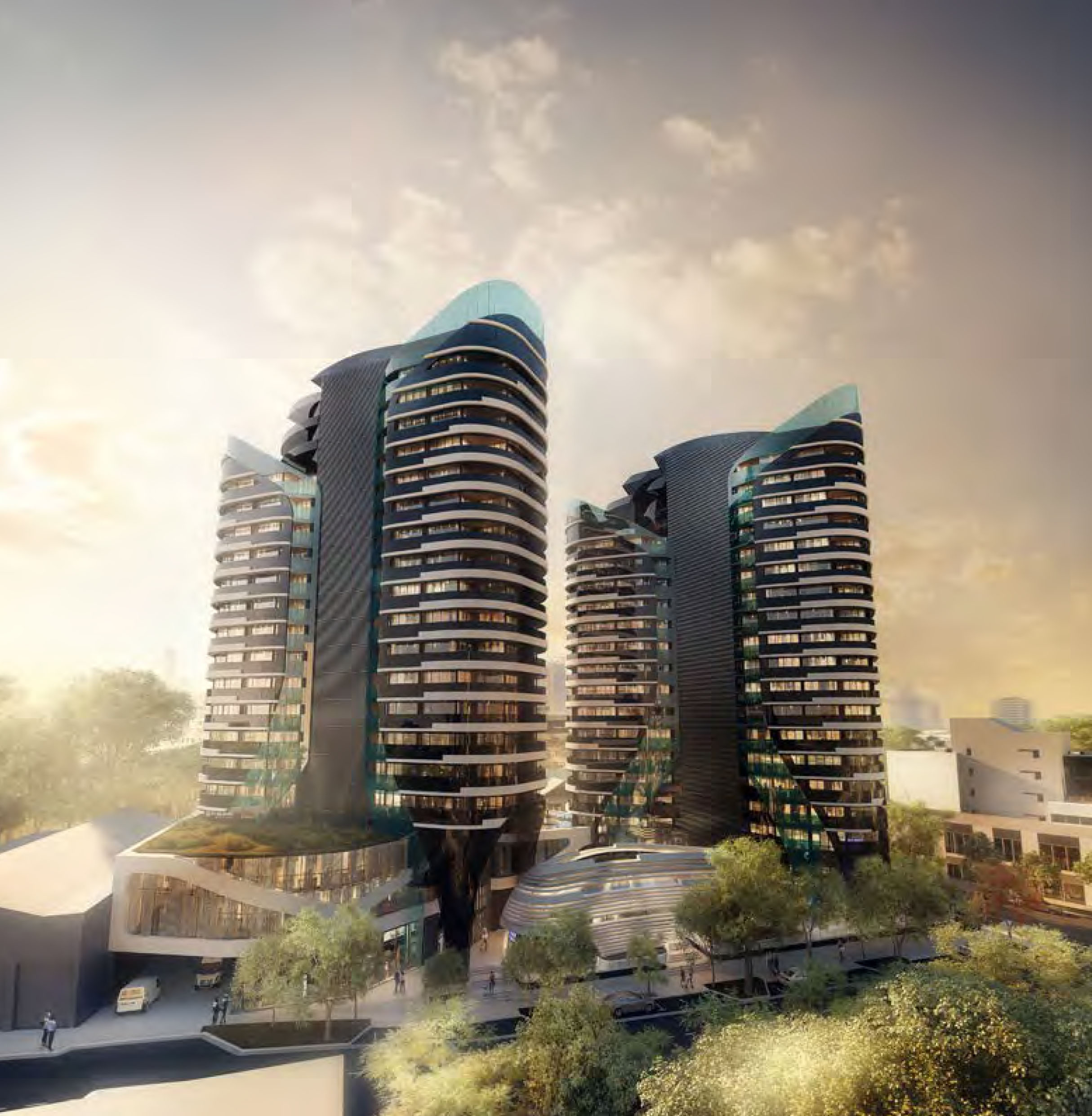 Oliver Hume Propose Two Residential Towers for Milton