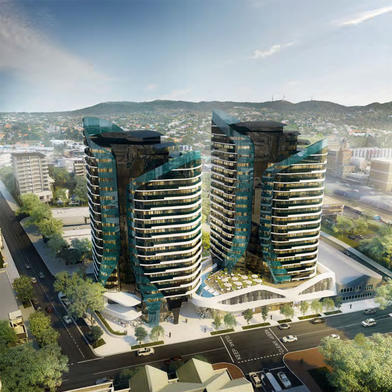 Oliver Hume Propose Two Residential Towers for Milton