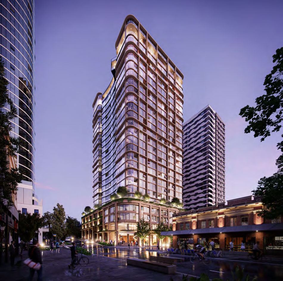 Design update for 210 Brunswick Street 'builttorent' scheme